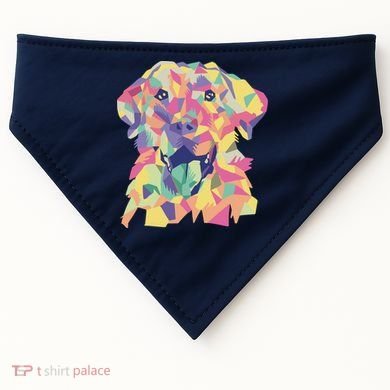 Colorful Labrador Dog USA-Made Doggie Bandana