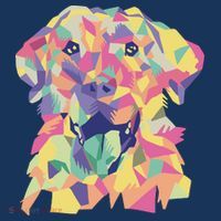 Colorful Labrador Dog T-Shirt thumb 7