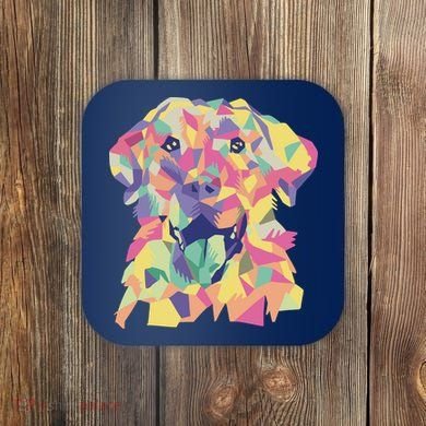 Colorful Labrador Dog Coaster