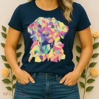 Colorful Labrador Dog Women's T-Shirt thumb 2