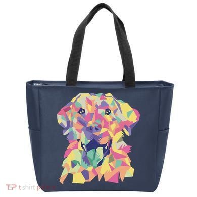 Colorful Labrador Dog Tote Bag