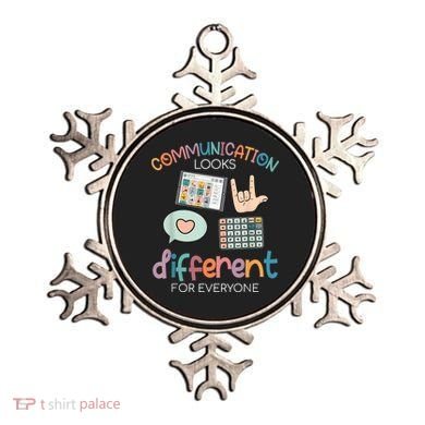 Communication Looks Different For Everyone Autism Awareness Ornament