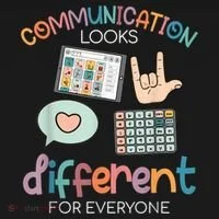 Communication Looks Different For Everyone Autism Awareness Kids Long Sleeve Shirt thumb 2