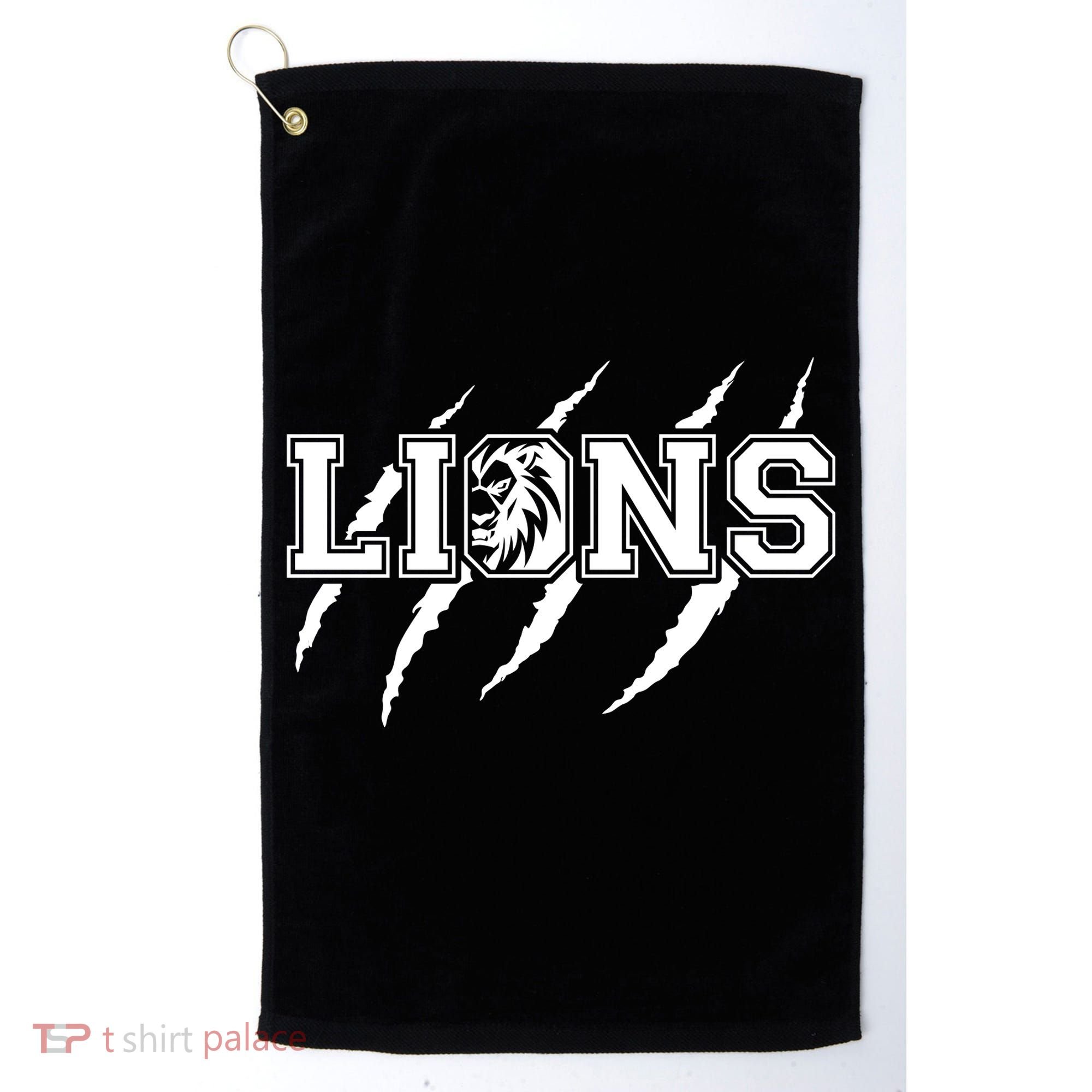 Cool Lions Detroit Football Michigan Golf Towel
