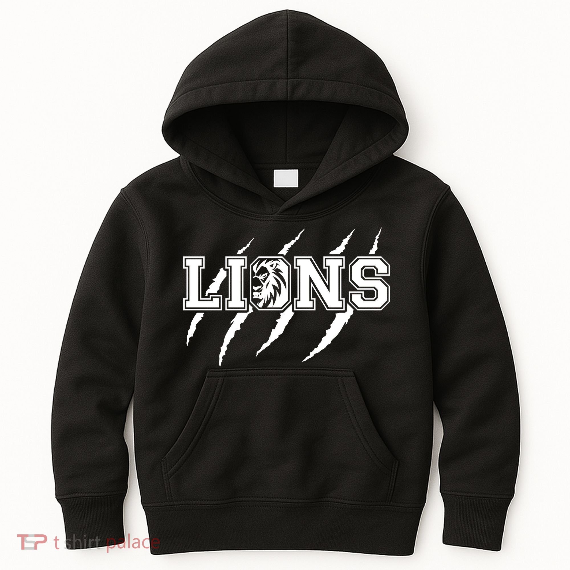 Cool Lions Detroit Football Michigan Kids Hoodie