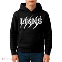 Cool Lions Detroit Football Michigan Kids Hoodie thumb 4