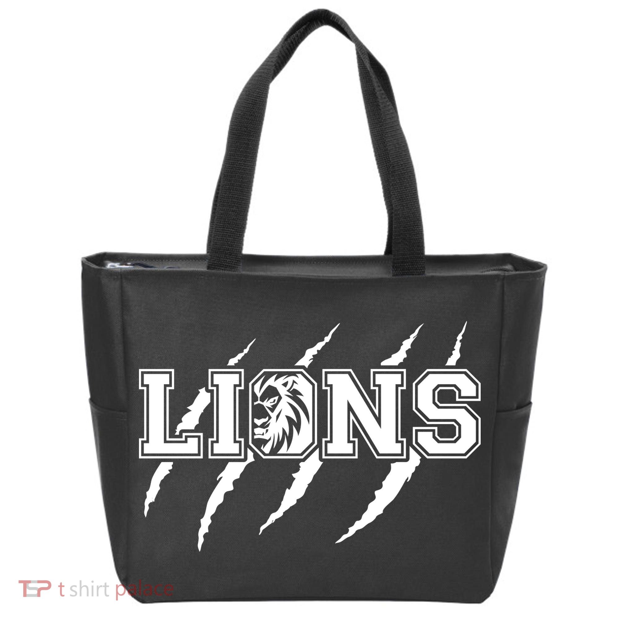 Cool Lions Detroit Football Michigan Tote Bag