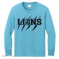 Cool Lions Detroit Football Michigan Kids Long Sleeve Shirt thumb 0