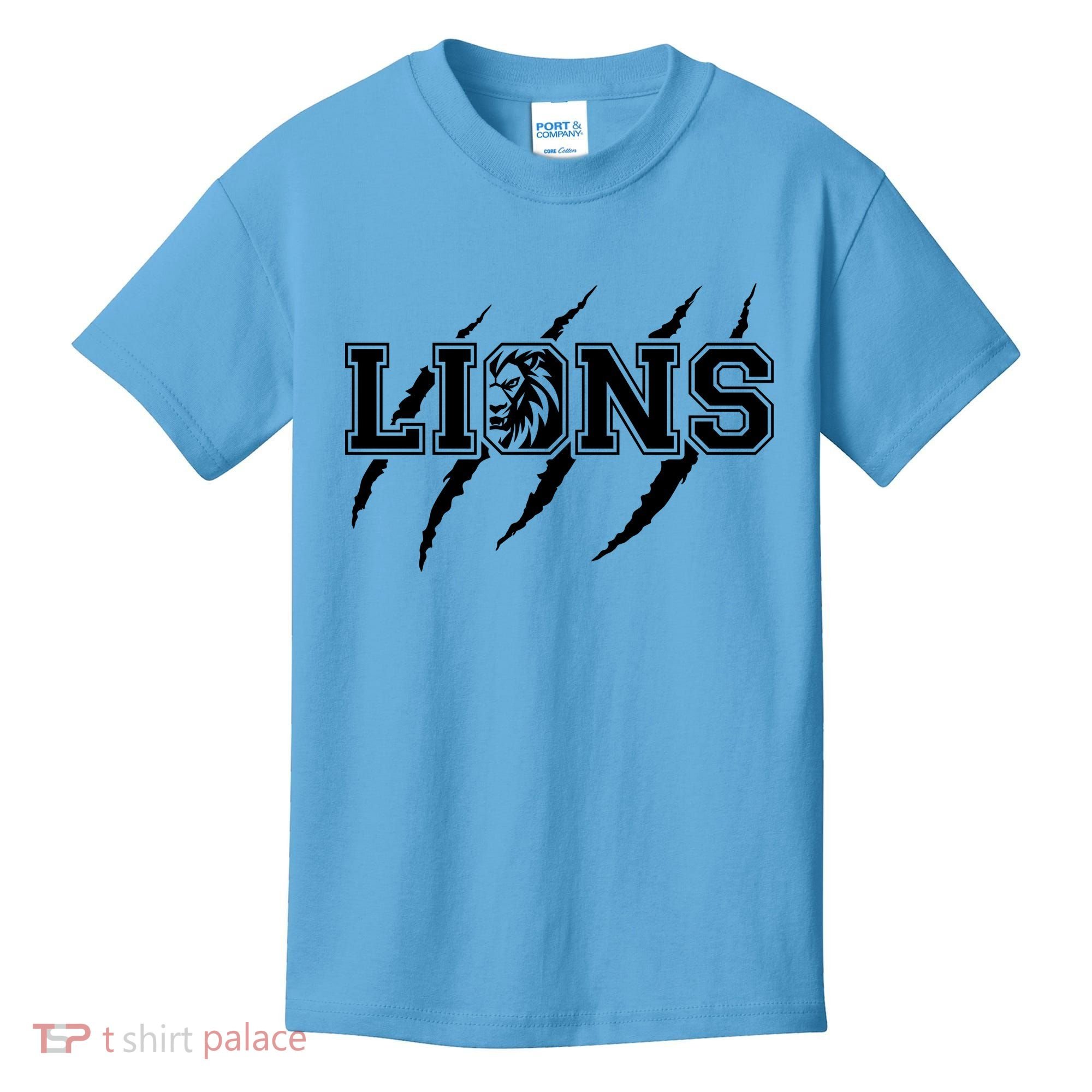 Cool Lions Detroit Football Michigan Kids T-Shirt