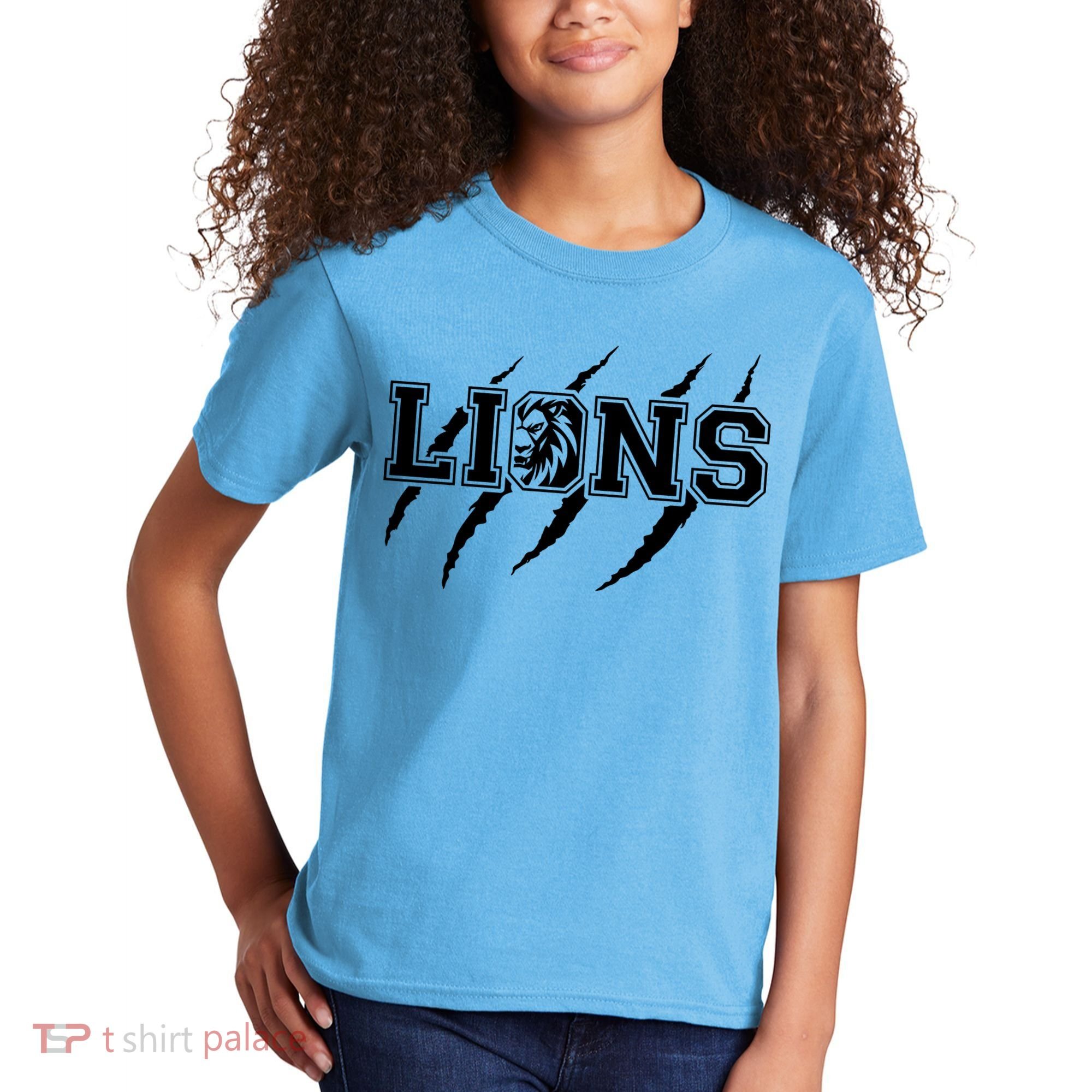 Cool Lions Detroit Football Michigan Kids T-Shirt