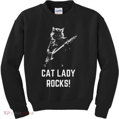 Cat Lady Design Kamala Harris Kids Sweatshirt