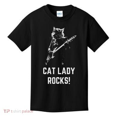 Cat Lady Design Kamala Harris Kids T-Shirt