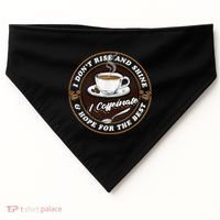 Coffee Lover Drinker Caffeine Morning Espresso Coffee USA-Made Doggie Bandana thumb 0