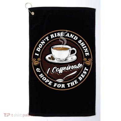 Coffee Lover Drinker Caffeine Morning Espresso Coffee Golf Towel