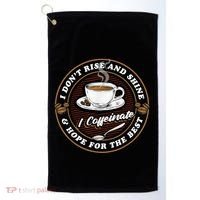 Coffee Lover Drinker Caffeine Morning Espresso Coffee Golf Towel thumb 0