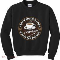 Coffee Lover Drinker Caffeine Morning Espresso Coffee Kids Sweatshirt thumb 0