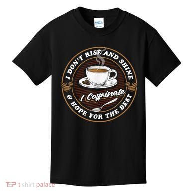Coffee Lover Drinker Caffeine Morning Espresso Coffee Kids T-Shirt