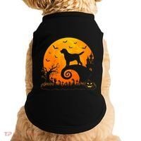 Chocolate Lab Dog Moon Halloween Dog Lover Doggie Tank thumb 0