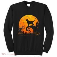 Chocolate Lab Dog Moon Halloween Dog Lover Sweatshirt thumb 0