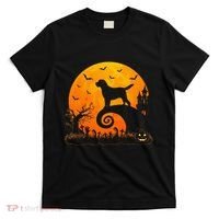 Chocolate Lab Dog Moon Halloween Dog Lover T-Shirt thumb 0