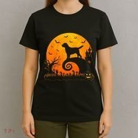 Chocolate Lab Dog Moon Halloween Dog Lover T-Shirt thumb 4