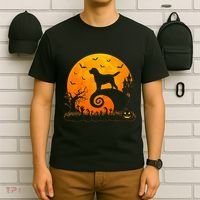 Chocolate Lab Dog Moon Halloween Dog Lover T-Shirt thumb 6