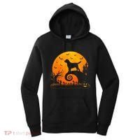 Chocolate Lab Dog Moon Halloween Dog Lover Women's Hoodie thumb 0