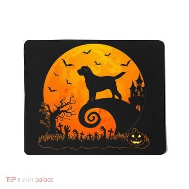 Chocolate Lab Dog Moon Halloween Dog Lover Mousepad
