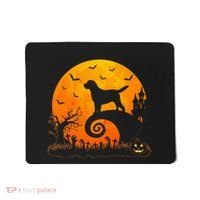 Chocolate Lab Dog Moon Halloween Dog Lover Mousepad thumb 0