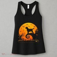 Chocolate Lab Dog Moon Halloween Dog Lover Women's Tank Top thumb 3