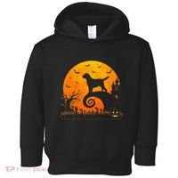 Chocolate Lab Dog Moon Halloween Dog Lover Toddler Hoodie thumb 0
