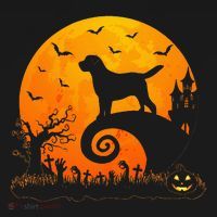 Chocolate Lab Dog Moon Halloween Dog Lover Toddler Hoodie thumb 2
