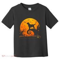 Chocolate Lab Dog Moon Halloween Dog Lover Toddler T-Shirt thumb 0
