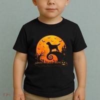 Chocolate Lab Dog Moon Halloween Dog Lover Toddler T-Shirt thumb 2
