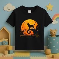 Chocolate Lab Dog Moon Halloween Dog Lover Toddler T-Shirt thumb 3