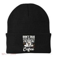Coffee Lovers Don't Talk To Me Until I've Had My Coffee Beanie thumb 0