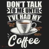 Coffee Lovers Don't Talk To Me Until I've Had My Coffee Golf Towel thumb 3