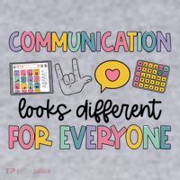 Communication Looks Different For Everyone Speech Therapy Women's Sweatshirt thumb 2
