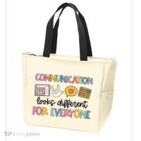 Communication Looks Different For Everyone Speech Therapy Tote Bag thumb 3