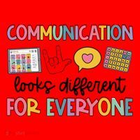 Communication Looks Different For Everyone Speech Therapy Santa Hat thumb 1