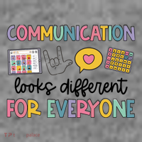 Communication Looks Different For Everyone Speech Therapy Toddler Hoodie thumb 2