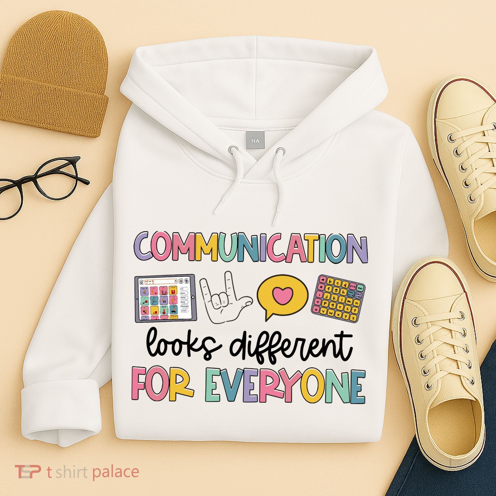 Communication Looks Different For Everyone Speech Therapy Hoodie