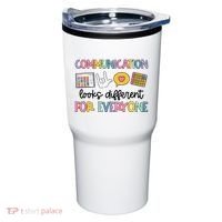 Communication Looks Different For Everyone Speech Therapy Tumbler thumb 0