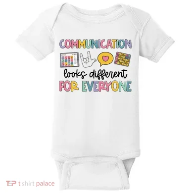 Communication Looks Different For Everyone Speech Therapy Baby Bodysuit