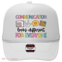 Communication Looks Different For Everyone Speech Therapy Hat thumb 0