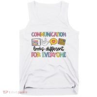 Communication Looks Different For Everyone Speech Therapy Tank Top thumb 0