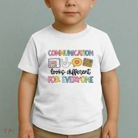 Communication Looks Different For Everyone Speech Therapy Toddler T-Shirt thumb 2