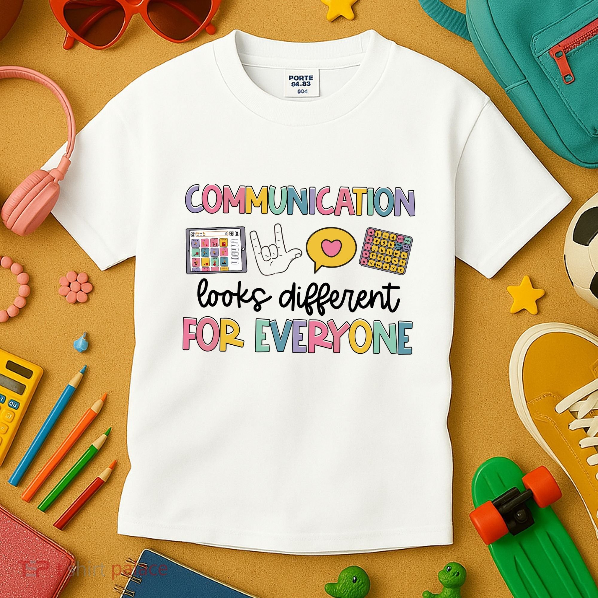 Communication Looks Different For Everyone Speech Therapy Kids T-Shirt