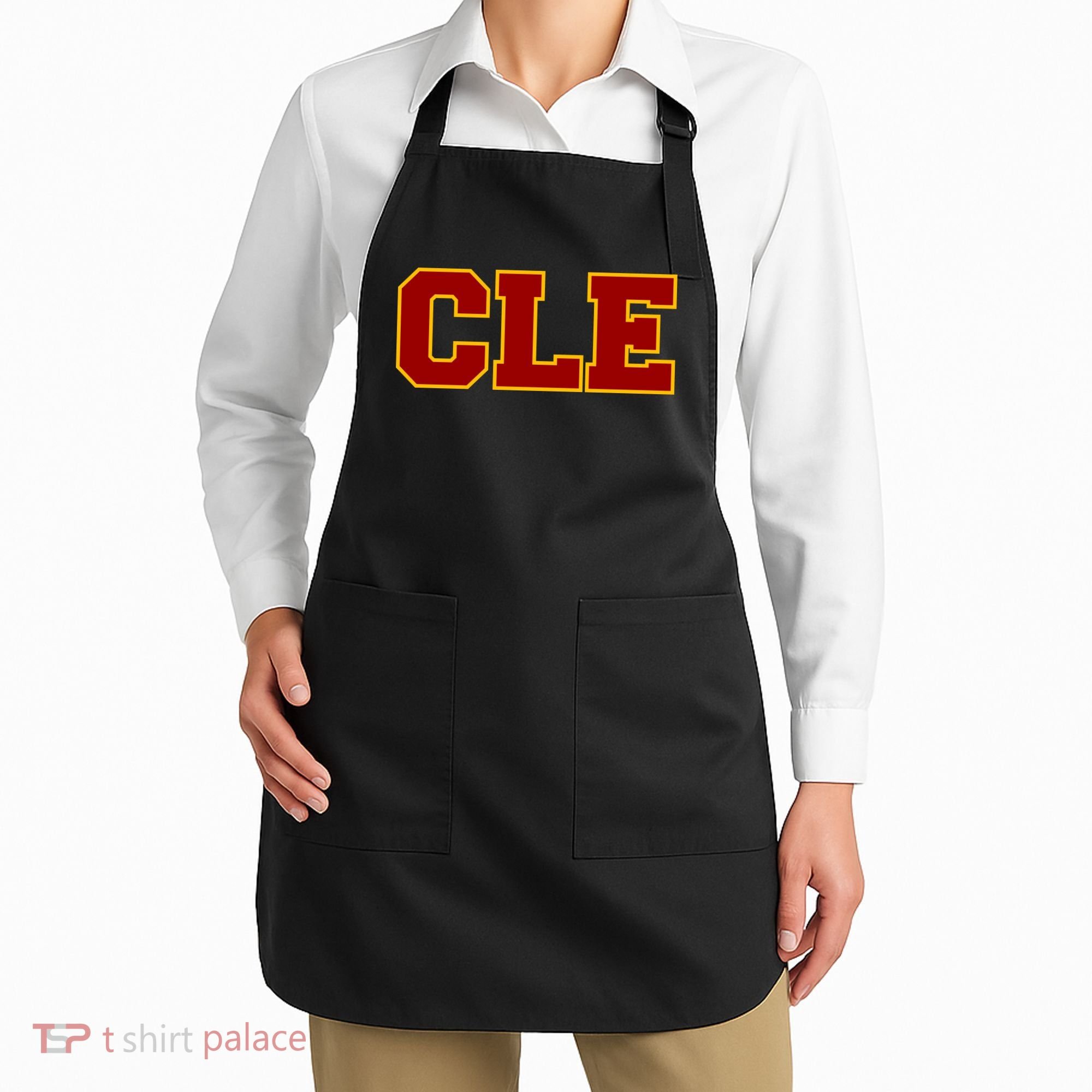 Cle Cleveland Logo Apron