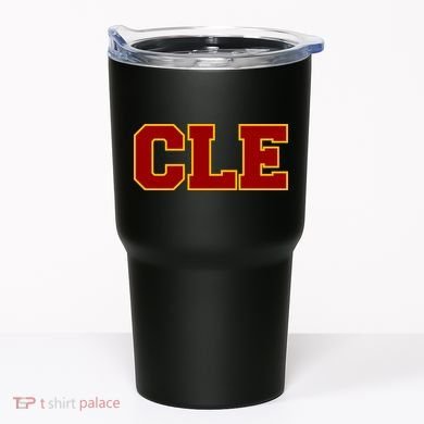 Cle Cleveland Logo Tumbler